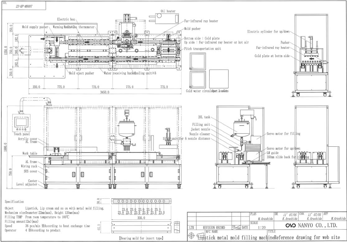 pdf drawing lipstick_metal_mold_filling_machine